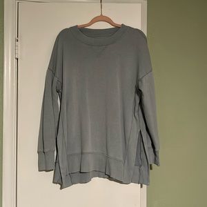 Blue Aerie Split Side Sweater